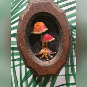 Vintage 70s Wood And Metal Decor